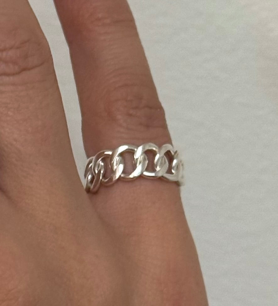 flattened chain link